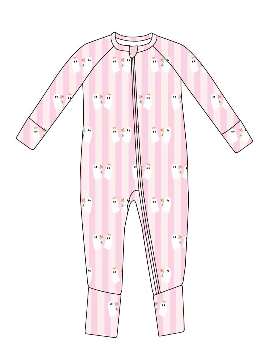 Little Joy Co. Little Joy Co. Be My Boo Halloween Bamboo Zippy Pajamas - Everetts Place Boutique - 