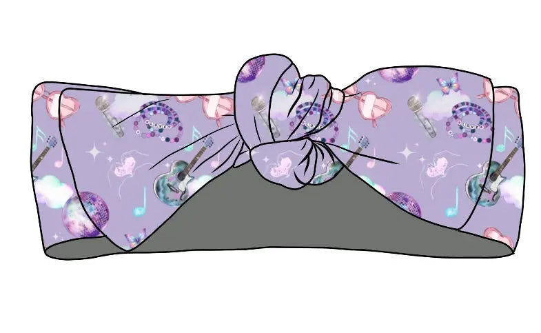 Little Lady Musician, Headband Bow Miller & Co. Everetts Place Boutique
