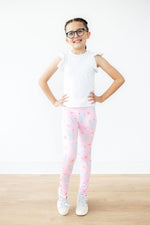 Mila & Rose Little Miss Chickie organic baby leggings with playful chick print.