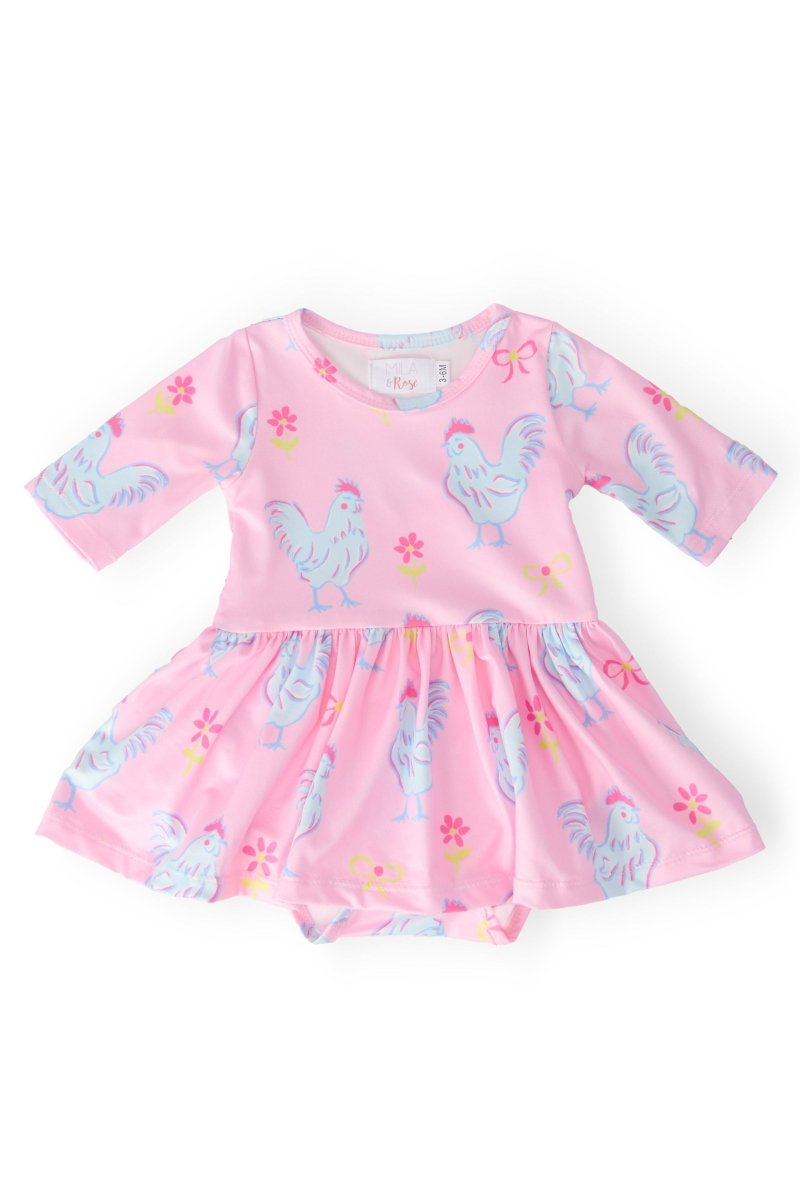 Mila & Rose ® Little Miss Chickie Twirl Bodysuit Mila Rose Baby Outfit - Everetts Place Boutique - 