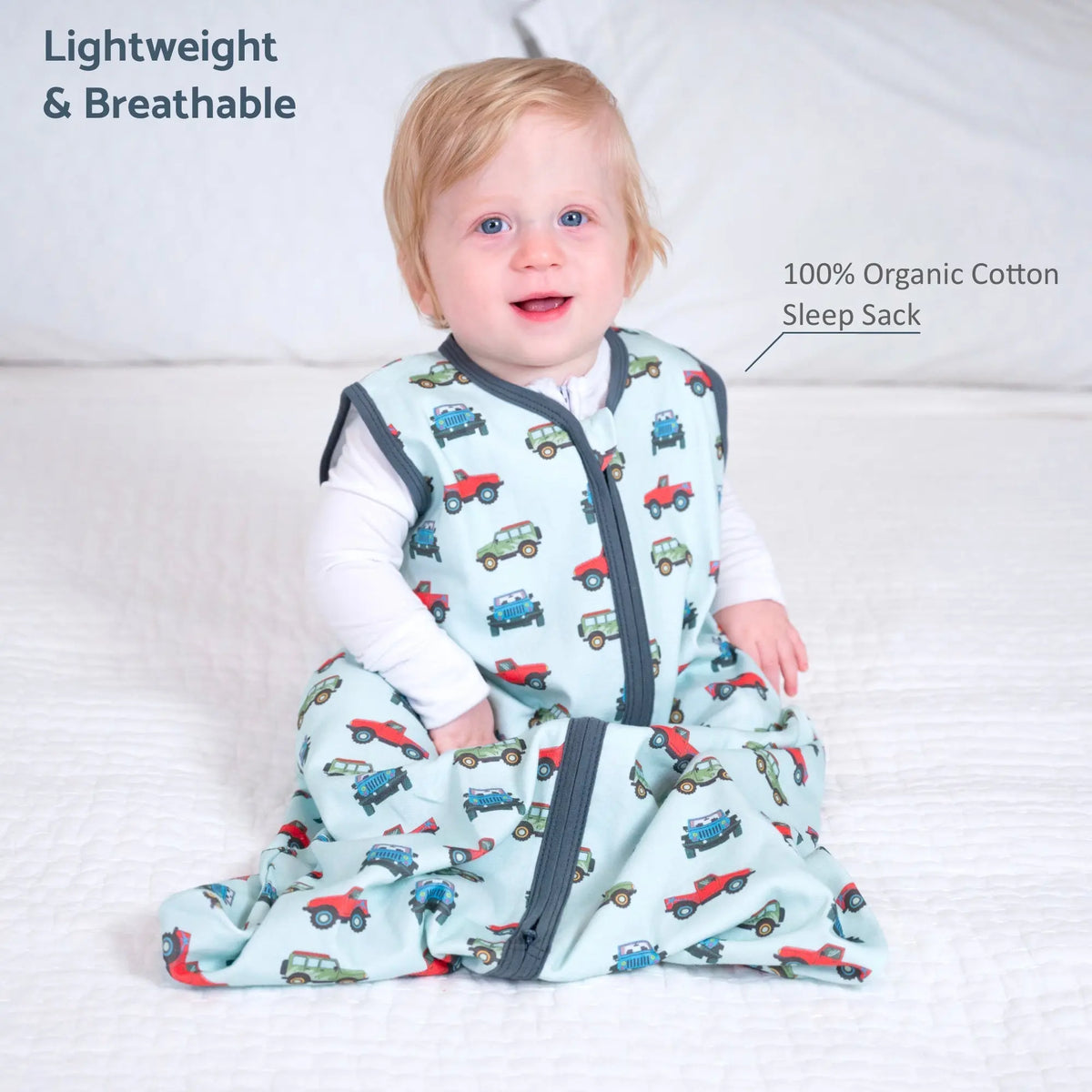 LollyBanks Adventure is calling Baby Sleep Sack, 100% Organic Cotton - 