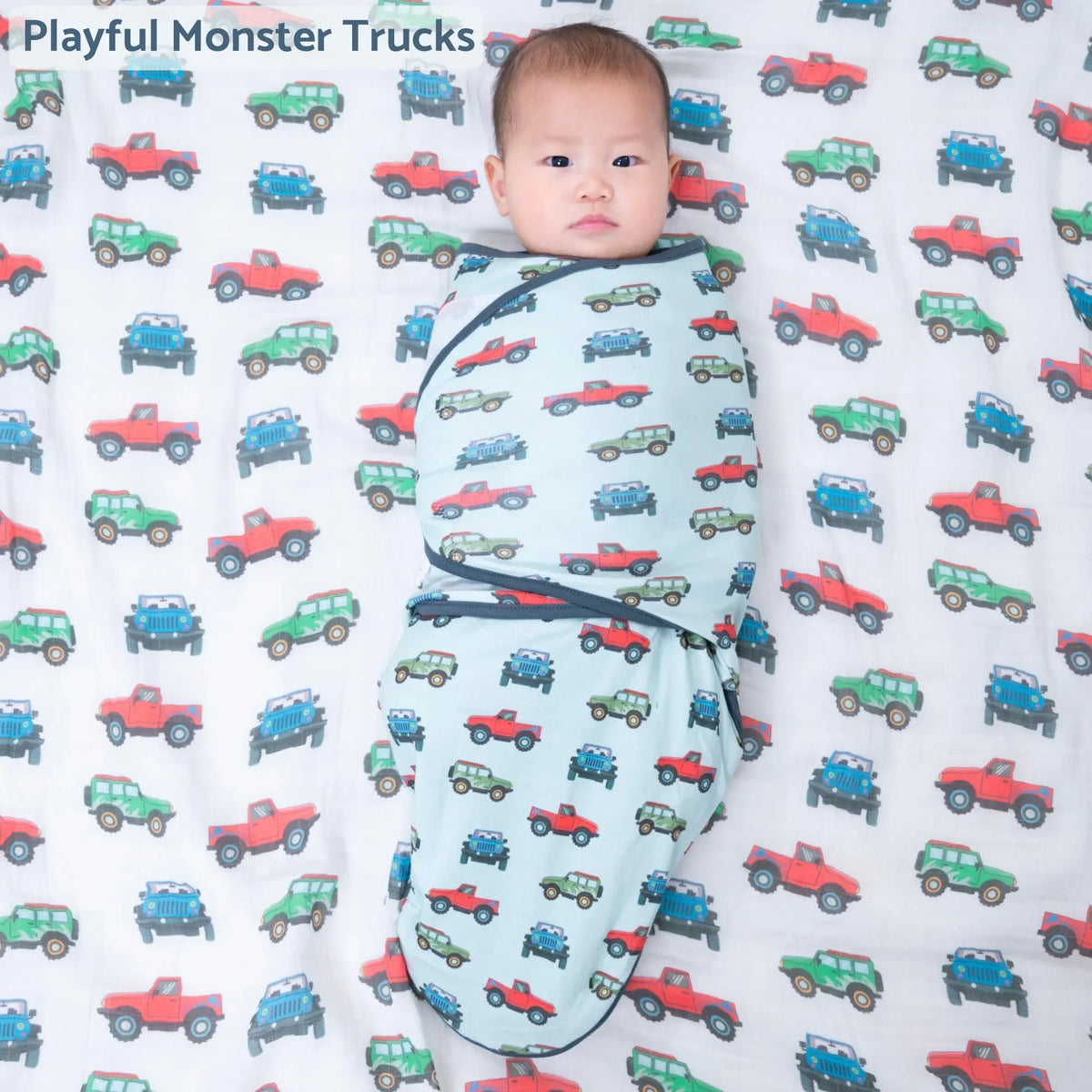 LollyBanks Adventure is calling Baby Sleep Swaddle 100% Organic Cotton - 