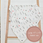 LollyBanks All Things Are Possible Baby Faith Swaddle Blanket - 