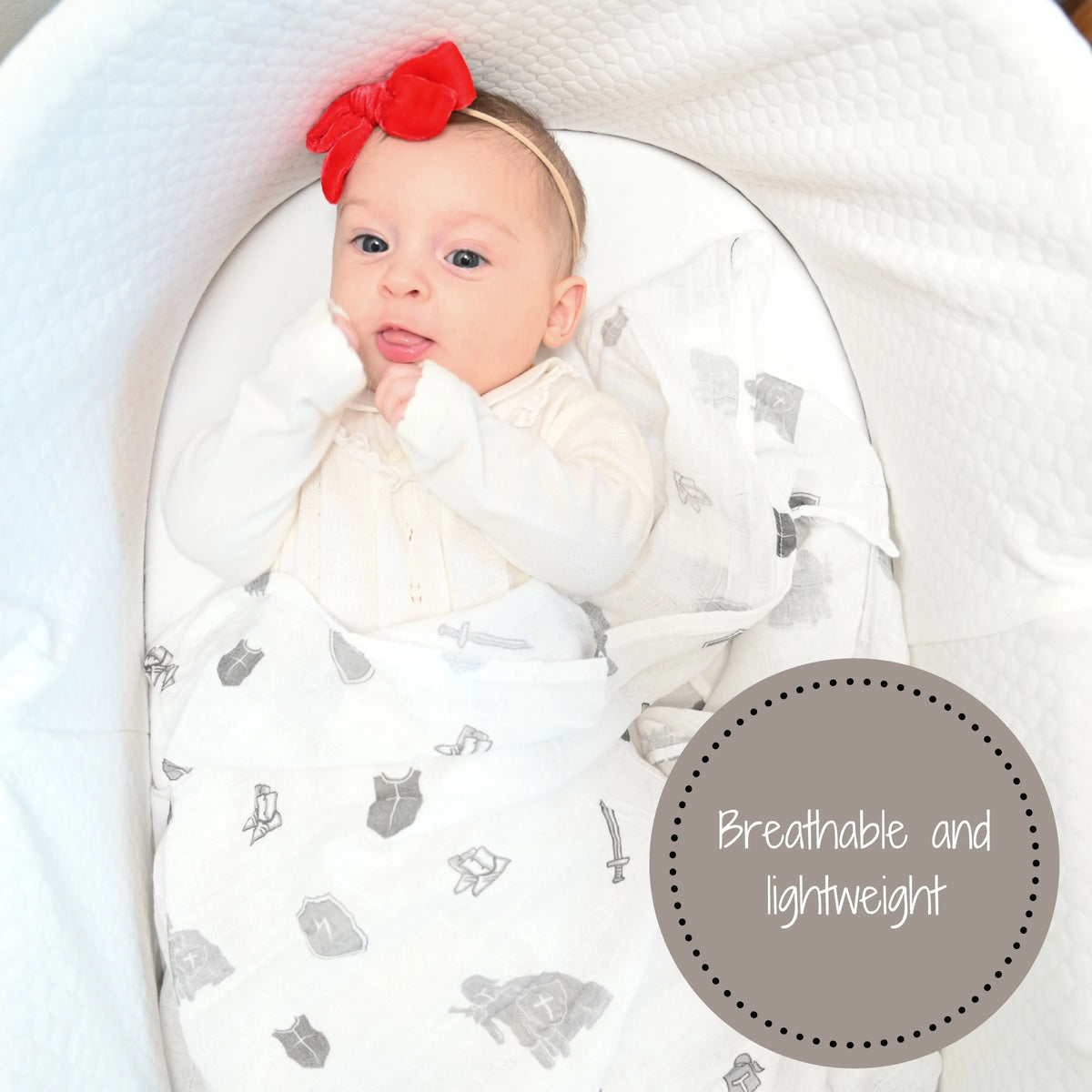 LollyBanks Armor of God Baby Swaddle Blanket - 