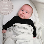 LollyBanks Baby Elephant Muslin Swaddle Blanket - 