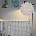 LollyBanks Baby Elephant Muslin Swaddle Blanket - 