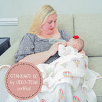 LollyBanks Baby Hot Air Balloons Swaddle Blanket - Up, Up, and Away: 47" x 47" 100% Muslin Cotton - 