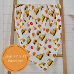 LollyBanks Under Construction Baby Muslin Swaddle Blanket - 