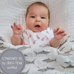 LollyBanks Baby Shark Muslin Swaddle Blanket - 