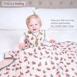 LollyBanks Baby Bear Baby Sleep Sack, 100% Organic Cotton - 