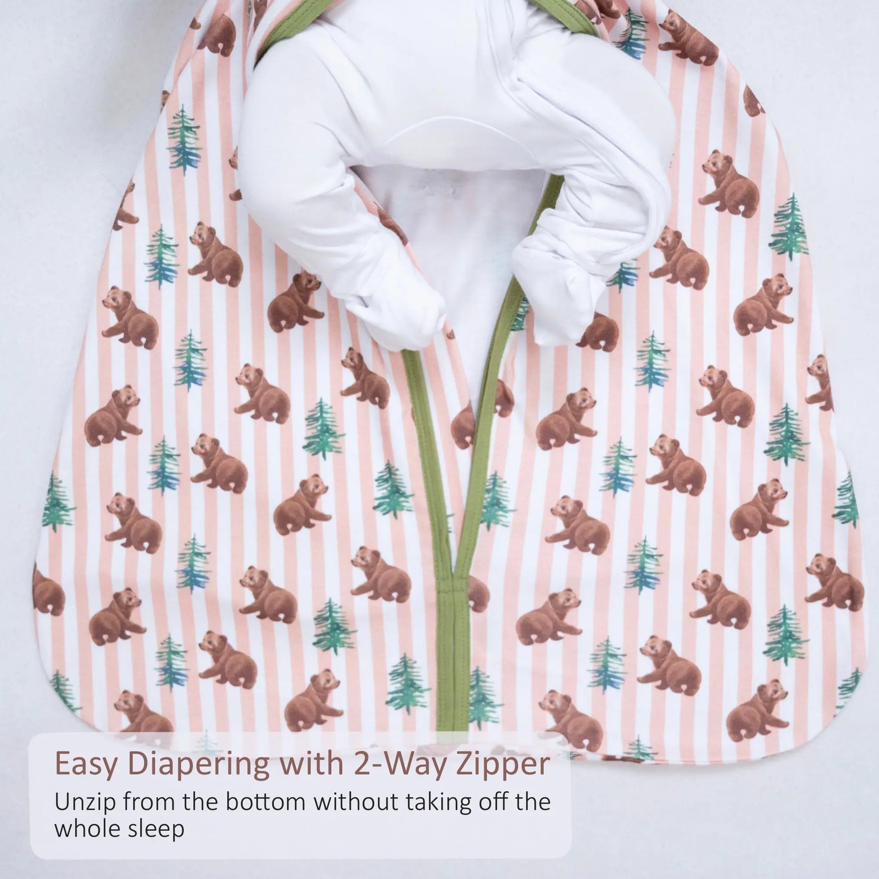 LollyBanks Baby Bear Baby Sleep Sack, 100% Organic Cotton - 