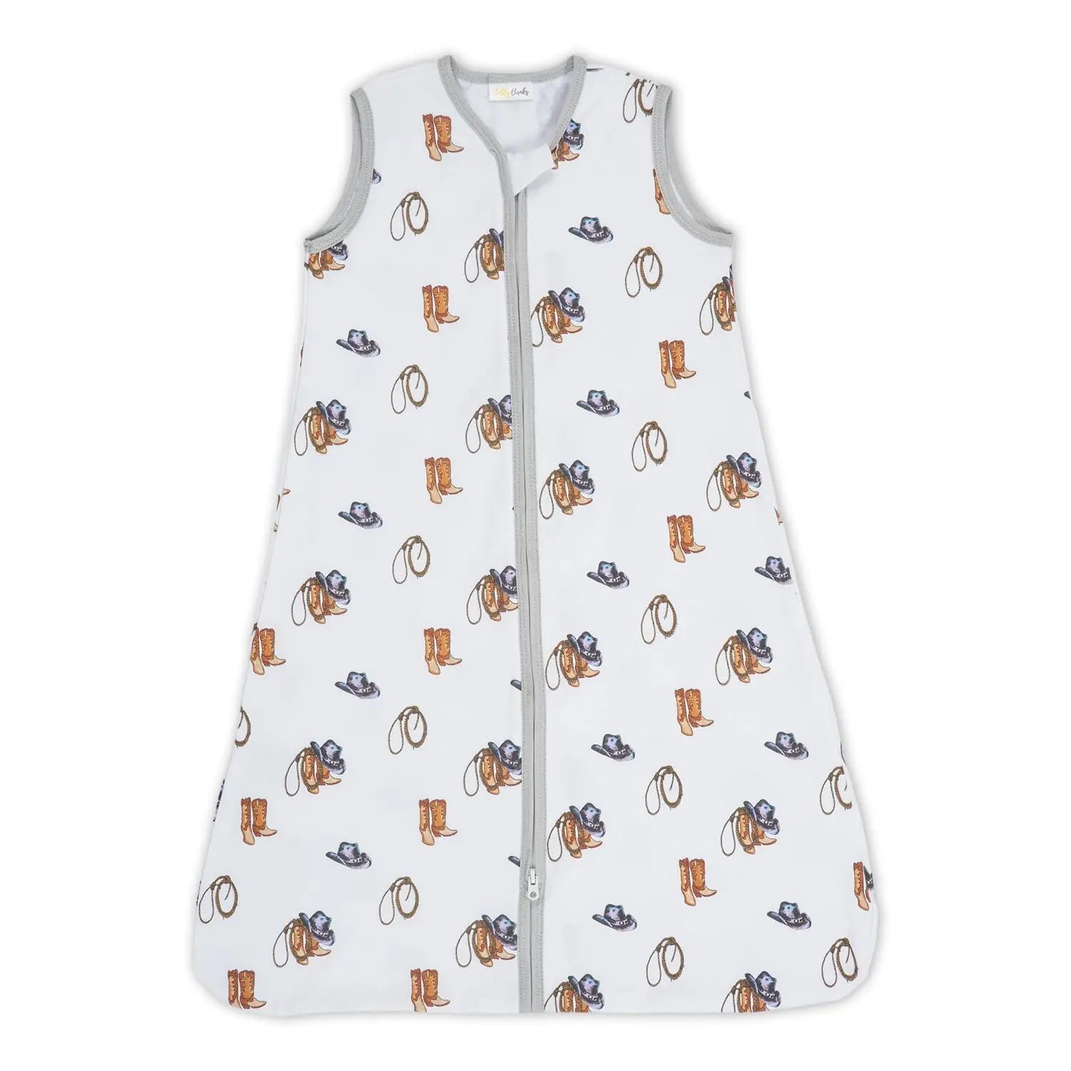 LollyBanks Life Is Better In Boots Baby Sleep Sack, 100% Organic Cotton - 