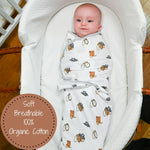 LollyBanks Life Is Better In Boots Baby Sleep Swaddle Organic Cotton - 