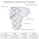 LollyBanks Life Is Better In Boots Baby Sleep Swaddle Organic Cotton - 