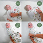LollyBanks Life Is Better In Boots Baby Sleep Swaddle Organic Cotton - 