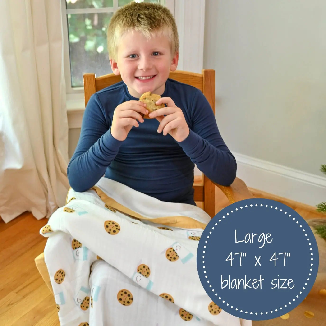 LollyBanks Bamboo Milk and Cookies Quilt - You Complete Me - 
