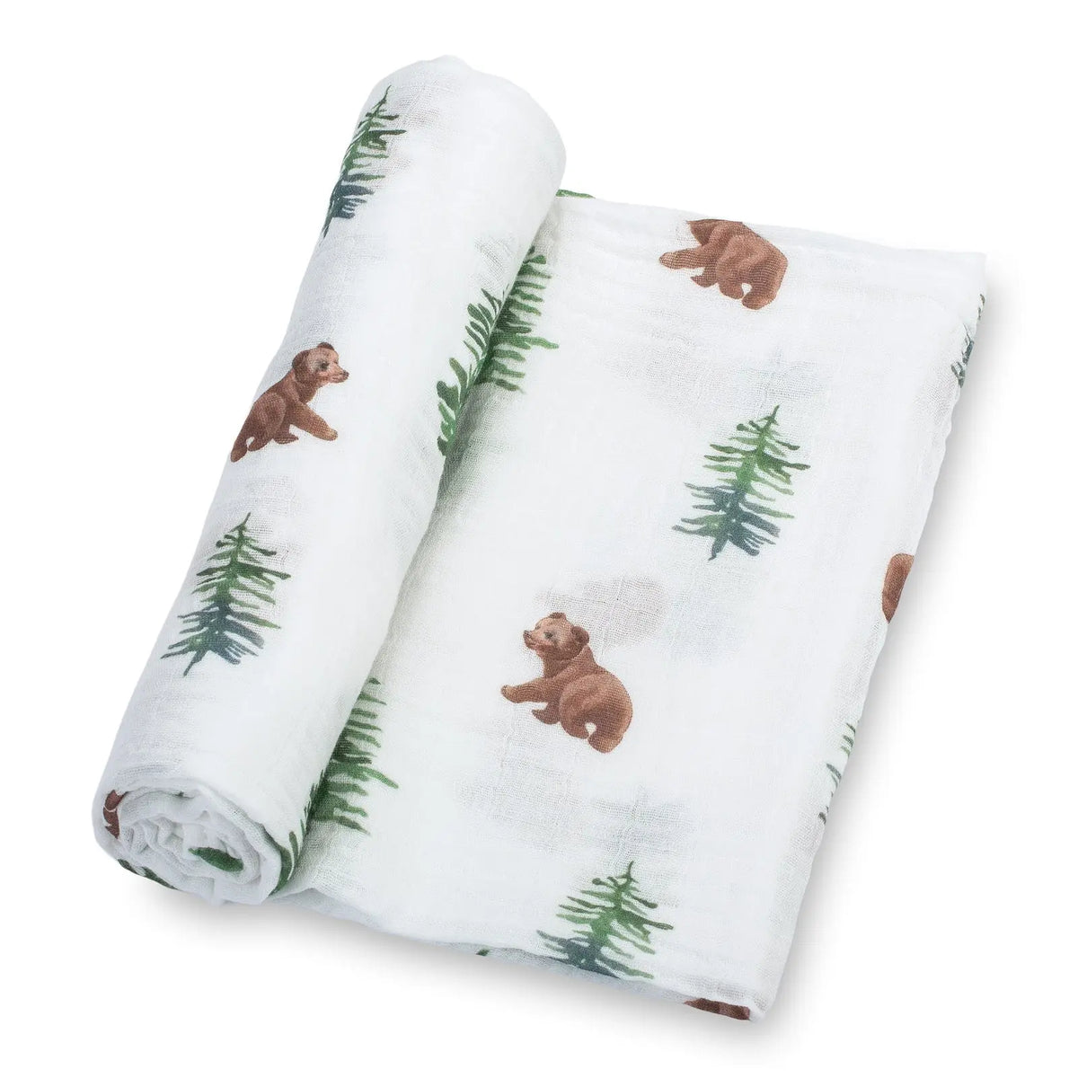 LollyBanks Bear Cub Baby Swaddle Blanket - 