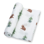 LollyBanks Bear Cub Baby Swaddle Blanket - 