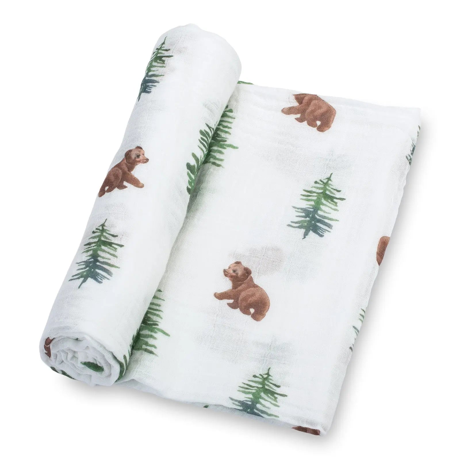 LollyBanks Bear Cub Baby Swaddle Blanket - 