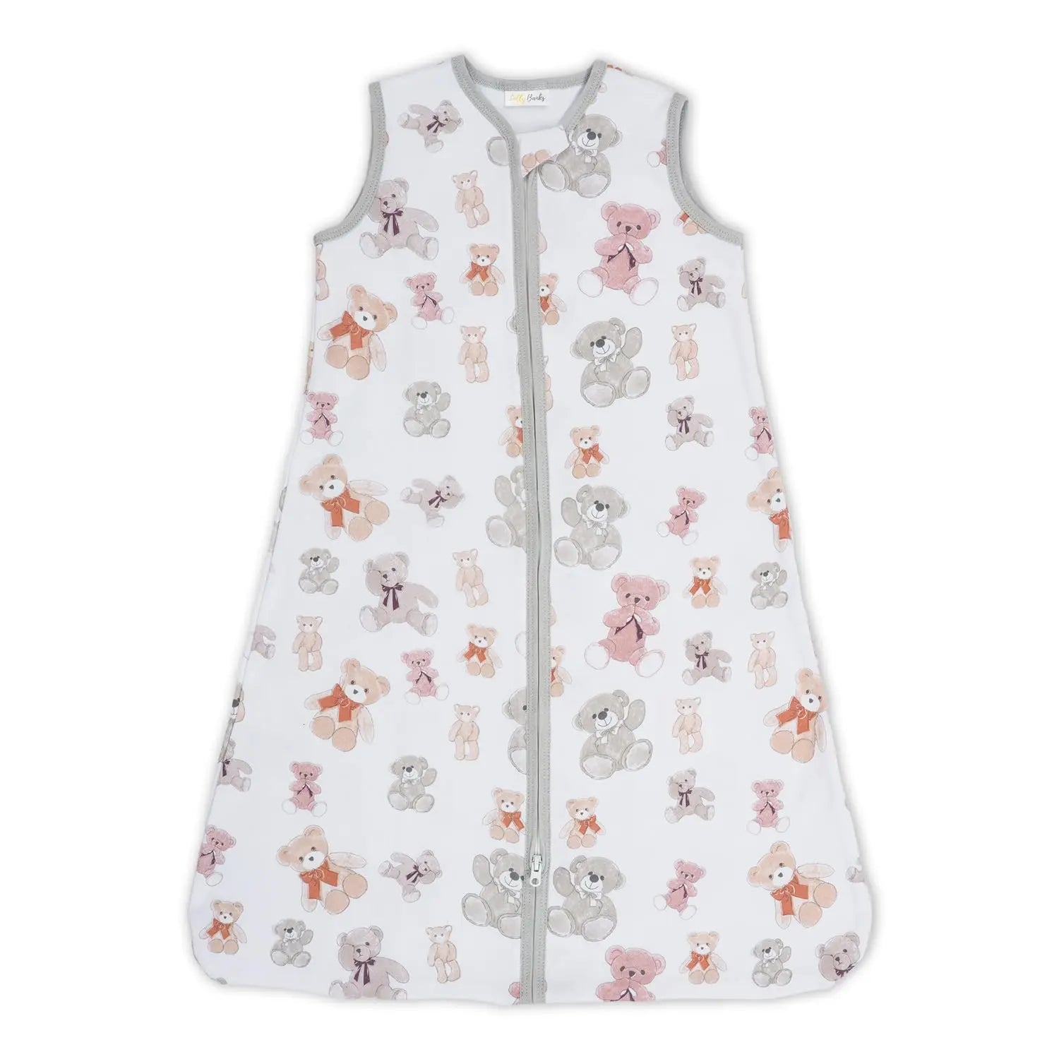 LollyBanks Bear Hugs Baby Sleep Sack, 100% Organic Cotton - 