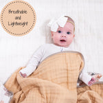LollyBanks Bear Hugs Muslin Baby Blanket - 