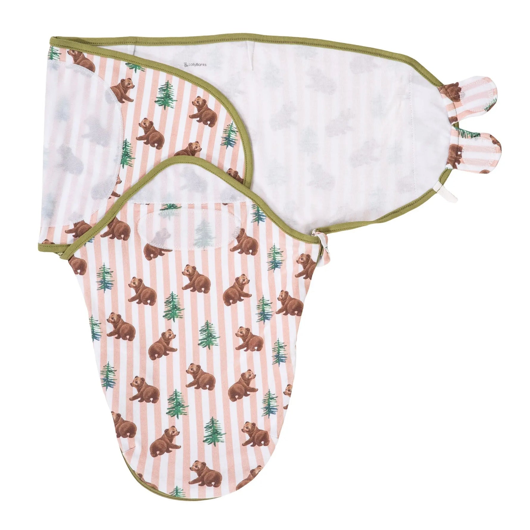 LollyBanks Baby Bear Baby Sleep Swaddle 100% Organic Cotton - 