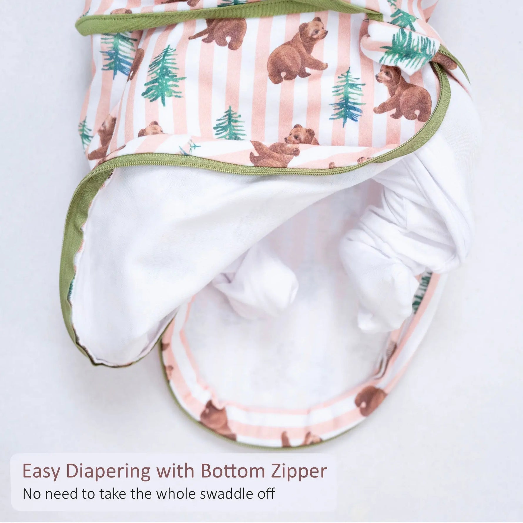 LollyBanks Baby Bear Baby Sleep Swaddle 100% Organic Cotton - 