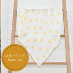 LollyBanks Beautiful Day Baby Muslin Swaddle Blanket - 
