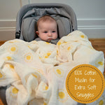 LollyBanks Beautiful Day Baby Muslin Swaddle Blanket - 