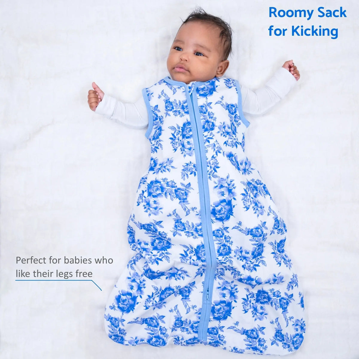 LollyBanks A Peony For Your Thoughts Baby Sleep Sack, 100% Organic Cotton - 