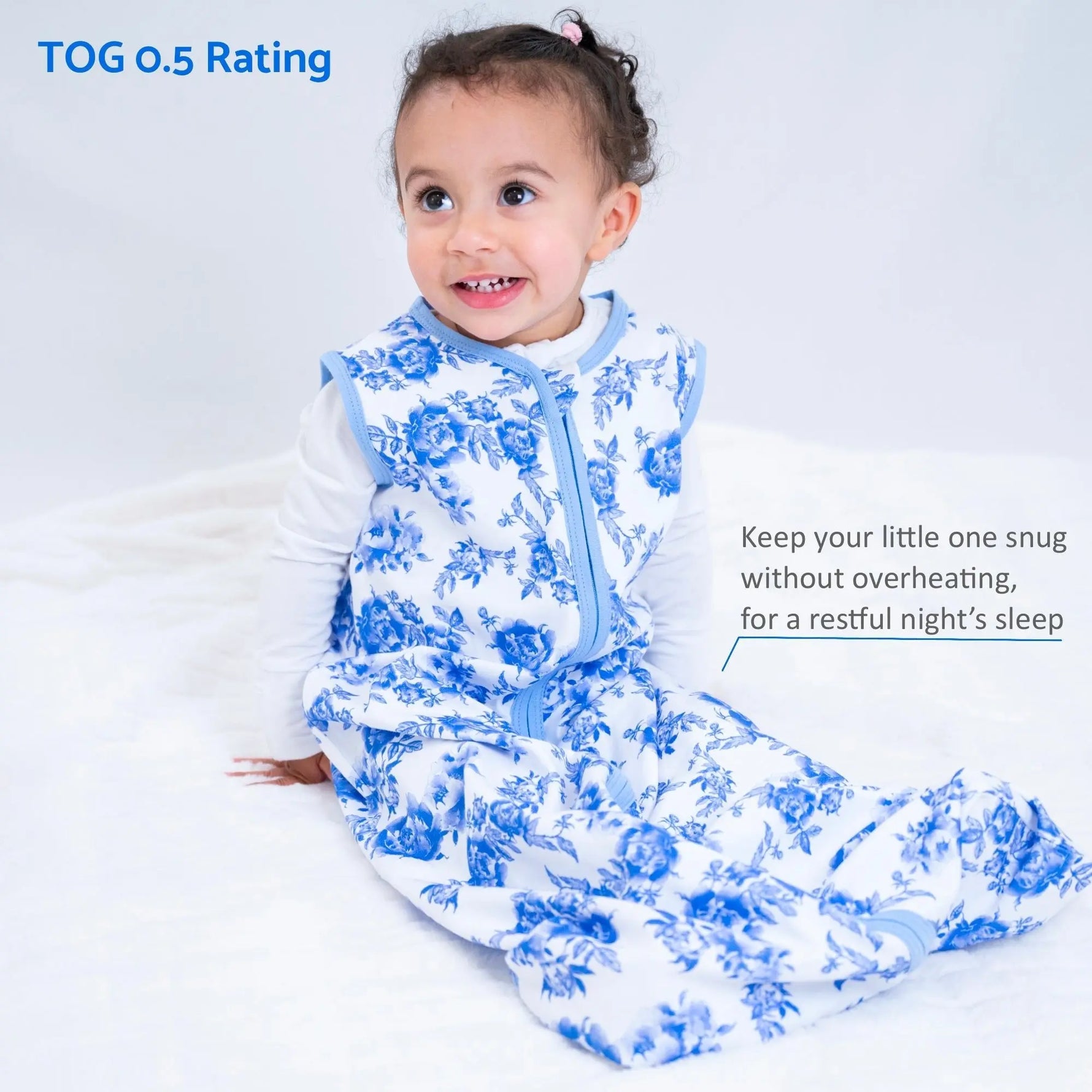 LollyBanks A Peony For Your Thoughts Baby Sleep Sack, 100% Organic Cotton - 