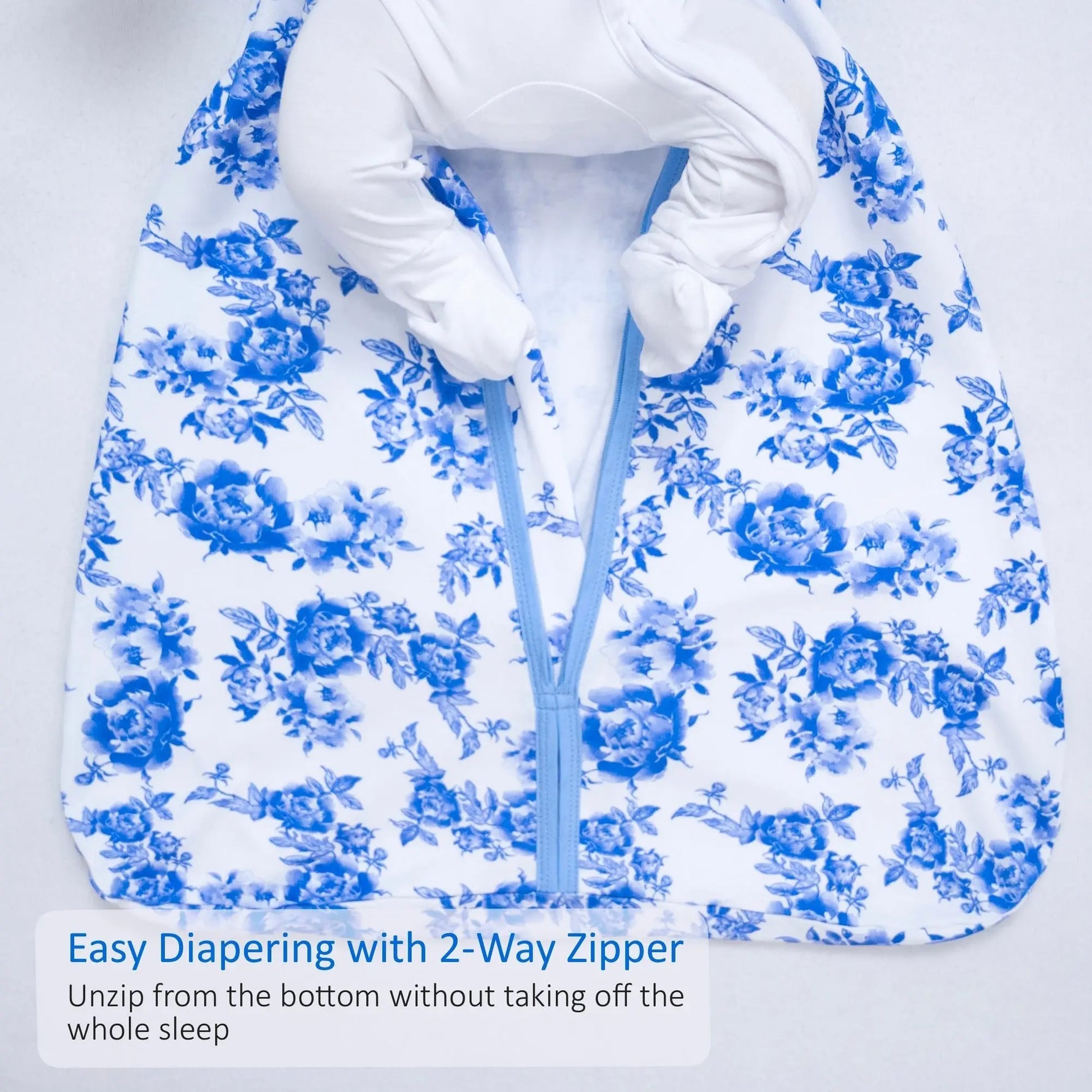 LollyBanks A Peony For Your Thoughts Baby Sleep Sack, 100% Organic Cotton - 