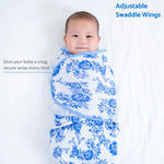 LollyBanks A Peony For Your Thoughts Baby Sleep Swaddle 100% Organic Cotton - 