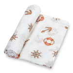 Ships Ahoy Swaddle Blanket - Linens | Everetts Place
