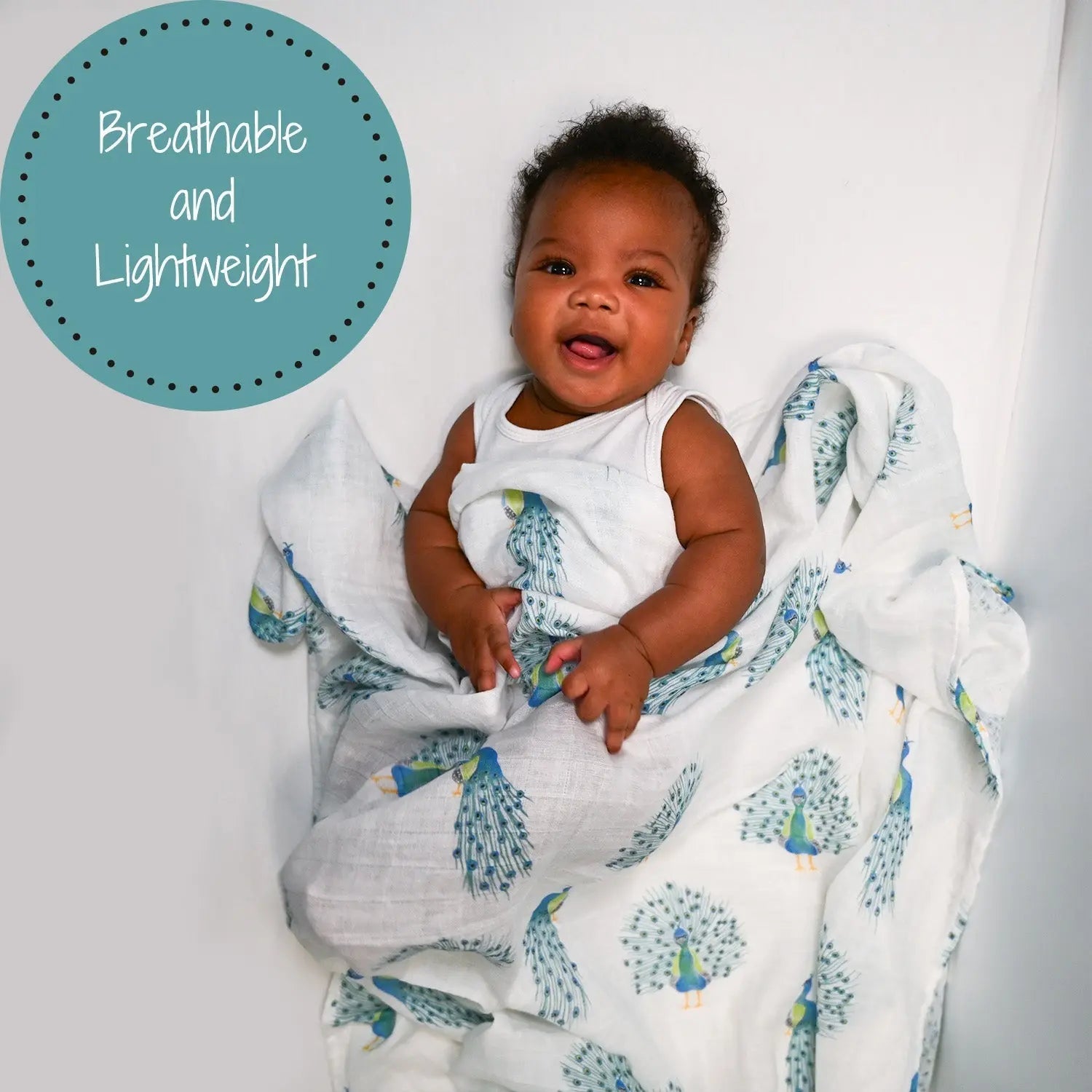 LollyBanks Born to Stand Out Baby Swaddle Blanket - 