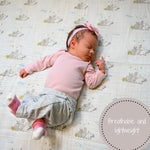LollyBanks Bunny Loves You Baby Muslin Swaddle Blanket - 