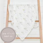 LollyBanks Bunny Loves You Baby Muslin Swaddle Blanket - 