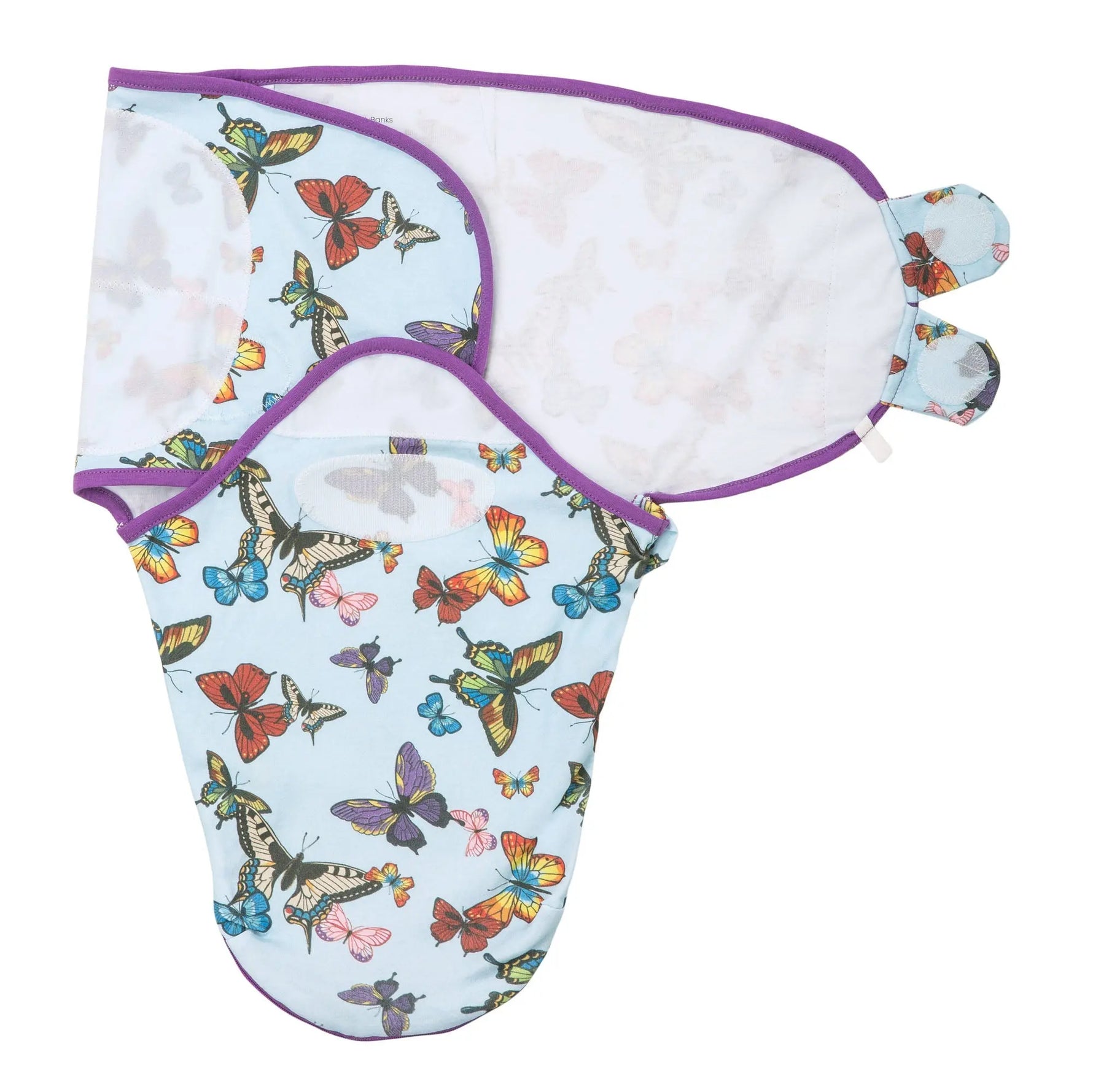 LollyBanks Butterfly Baby Sleep Swaddle 100% Organic Cotton - 