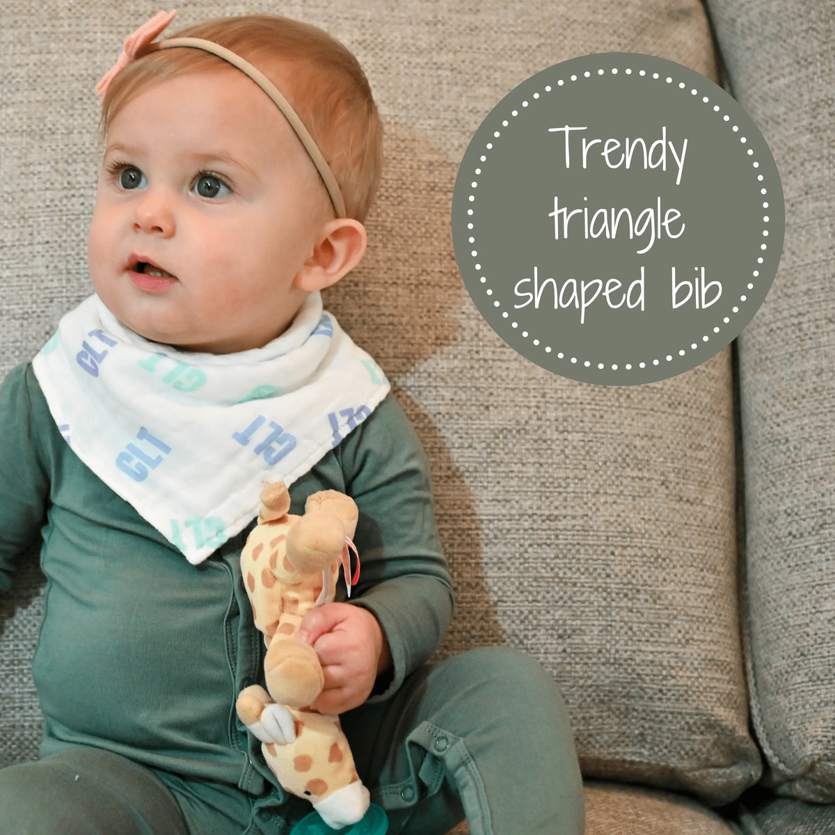 LollyBanks CLT - Charlotte, NC Muslin Cotton Bib - 