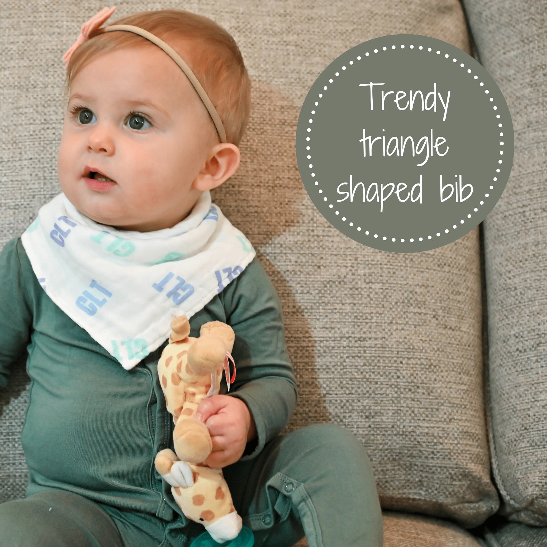 LollyBanks CLT - Charlotte, NC Muslin Cotton Bib - 