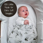 LollyBanks Chello There Baby Muslin Music Swaddle Blanket - 