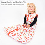 LollyBanks Cherry on top Baby Sleep Sack, 100% Organic Cotton - 