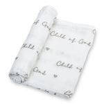 LollyBanks Child of God Baby Muslin Swaddle Blanket - 