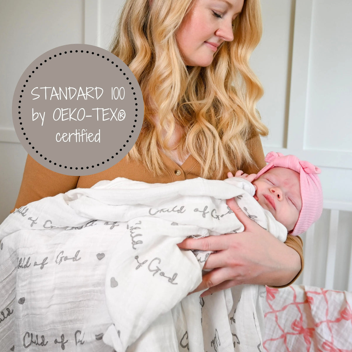 LollyBanks Child of God Baby Muslin Swaddle Blanket - 