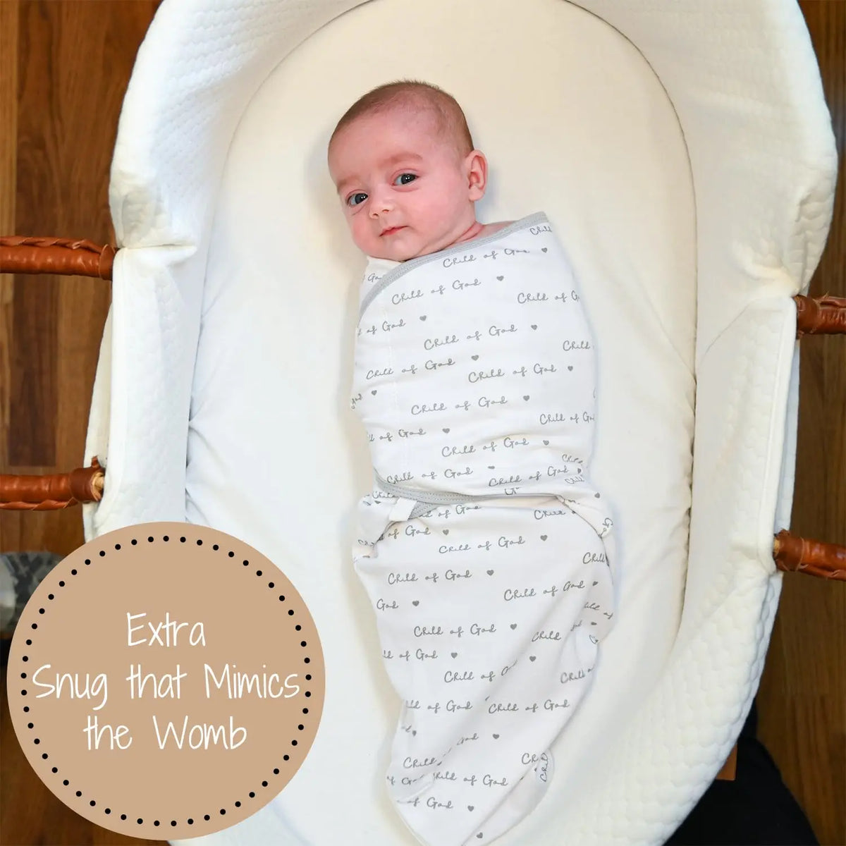 LollyBanks Child of God Baby Sleep Swaddle 100% Organic Cotton - 