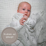 LollyBanks The Love of Christ Heart Baby Muslin Swaddle Blanket - 