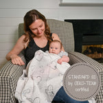 LollyBanks The Love of Christ Heart Baby Muslin Swaddle Blanket - 