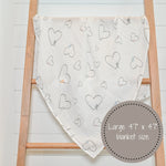 LollyBanks The Love of Christ Heart Baby Muslin Swaddle Blanket - 