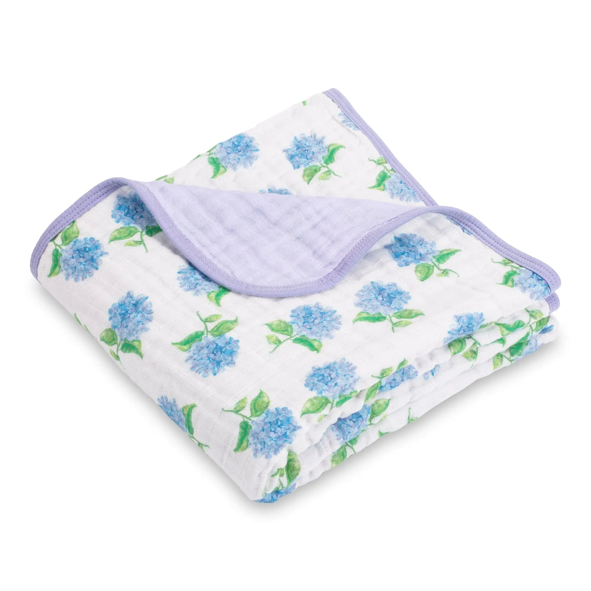 LollyBanks Cotton Muslin Hydrangea Quilt - 