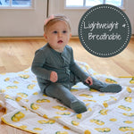 LollyBanks Cotton Muslin Lemon Quilt - 